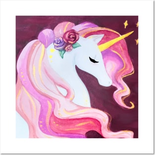 Valentines Unicorn Posters and Art